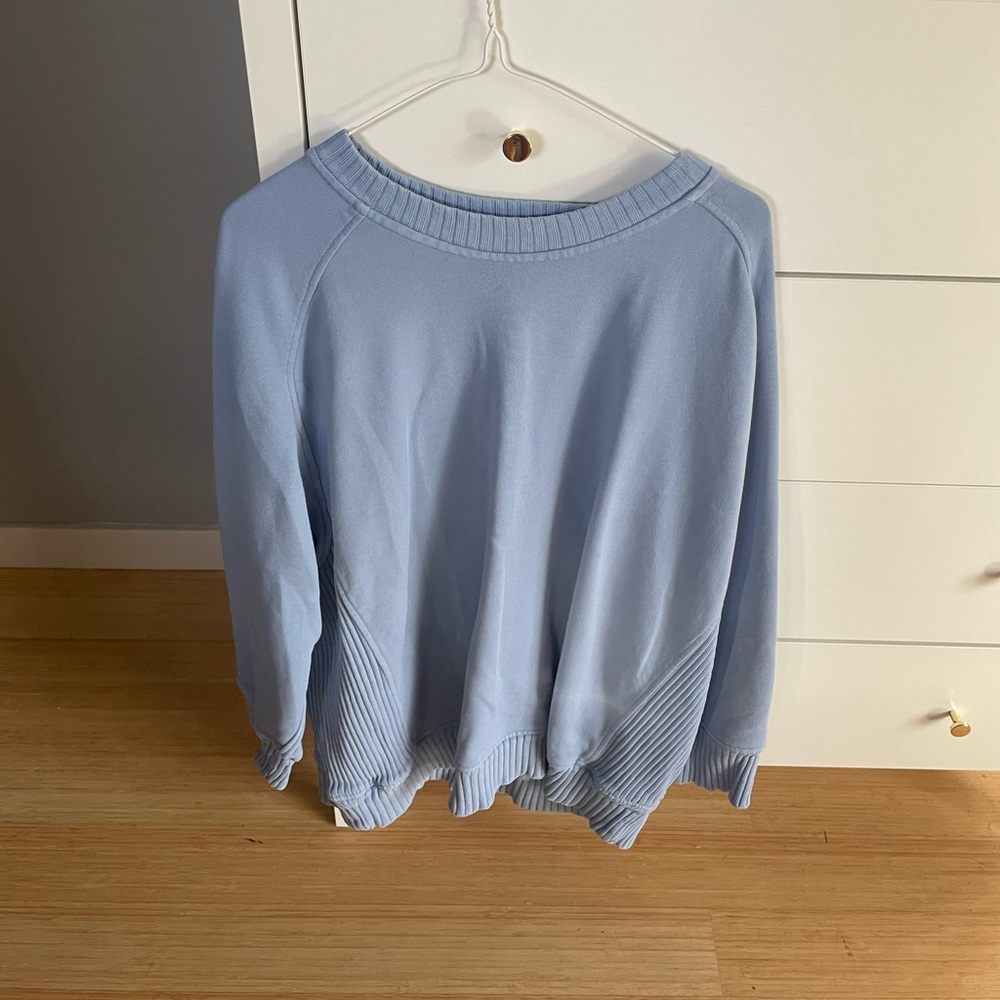 Aerie down to earth crewneck baby blue